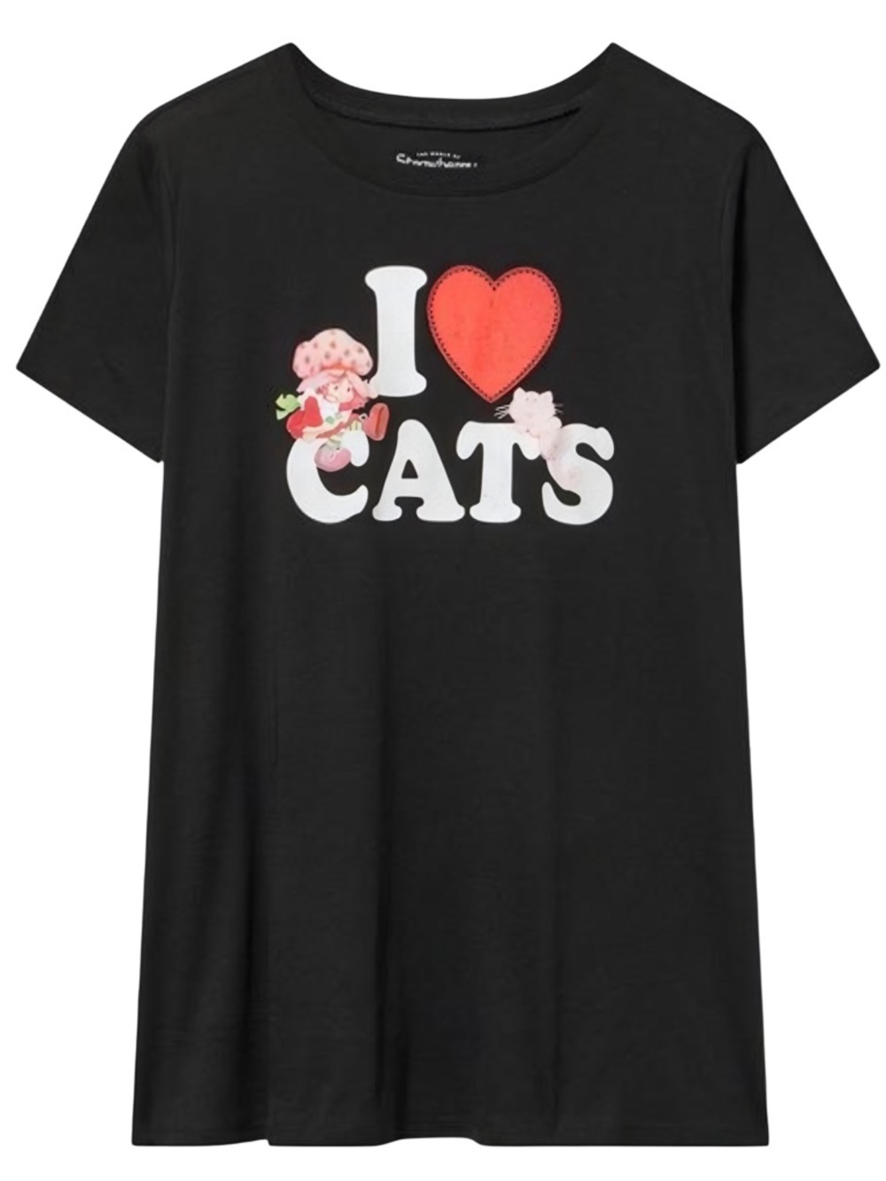 torrid Strawberry Shortcake 'I Heart CATS' Graphic Tee with Pink & Red Accents